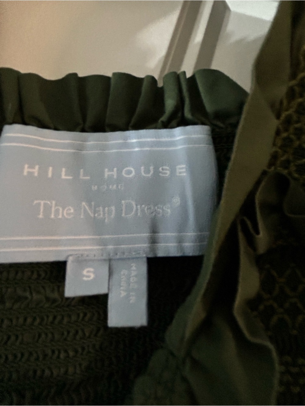 Hill House Ellie Nap Dress Leaf Green size small EUC - Picture 5 of 5